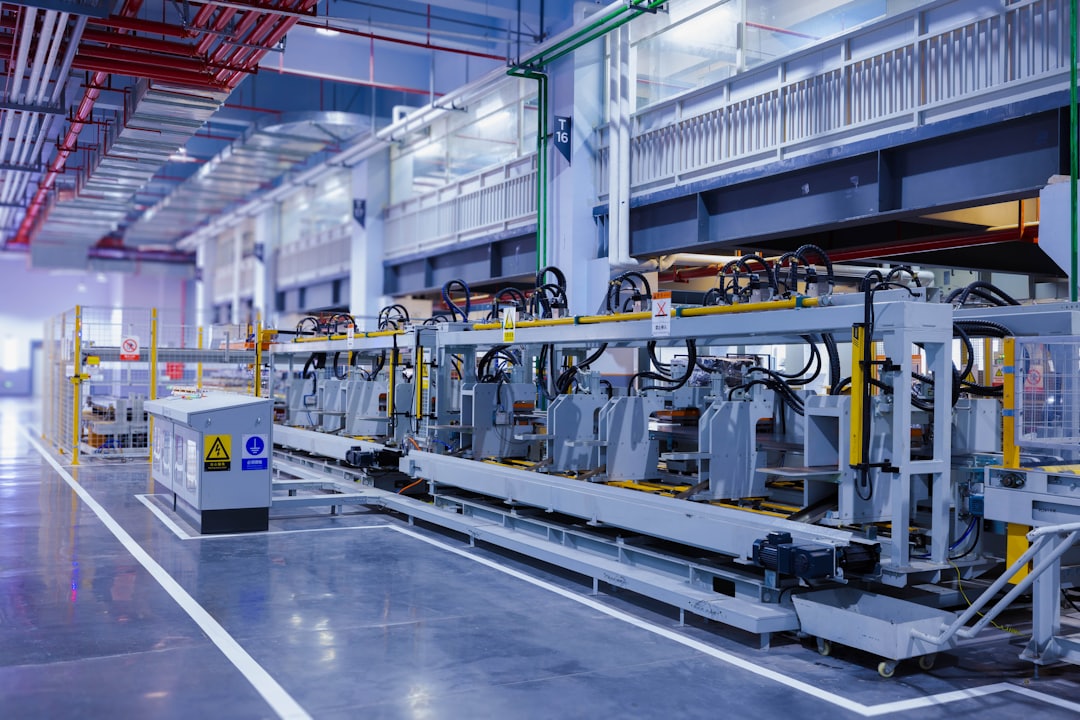 Manufacturing equipment and racking at a Moray business